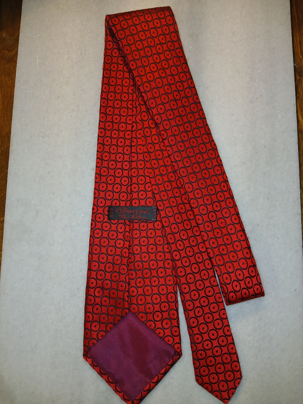 Charvet 100% RED Silk Tie